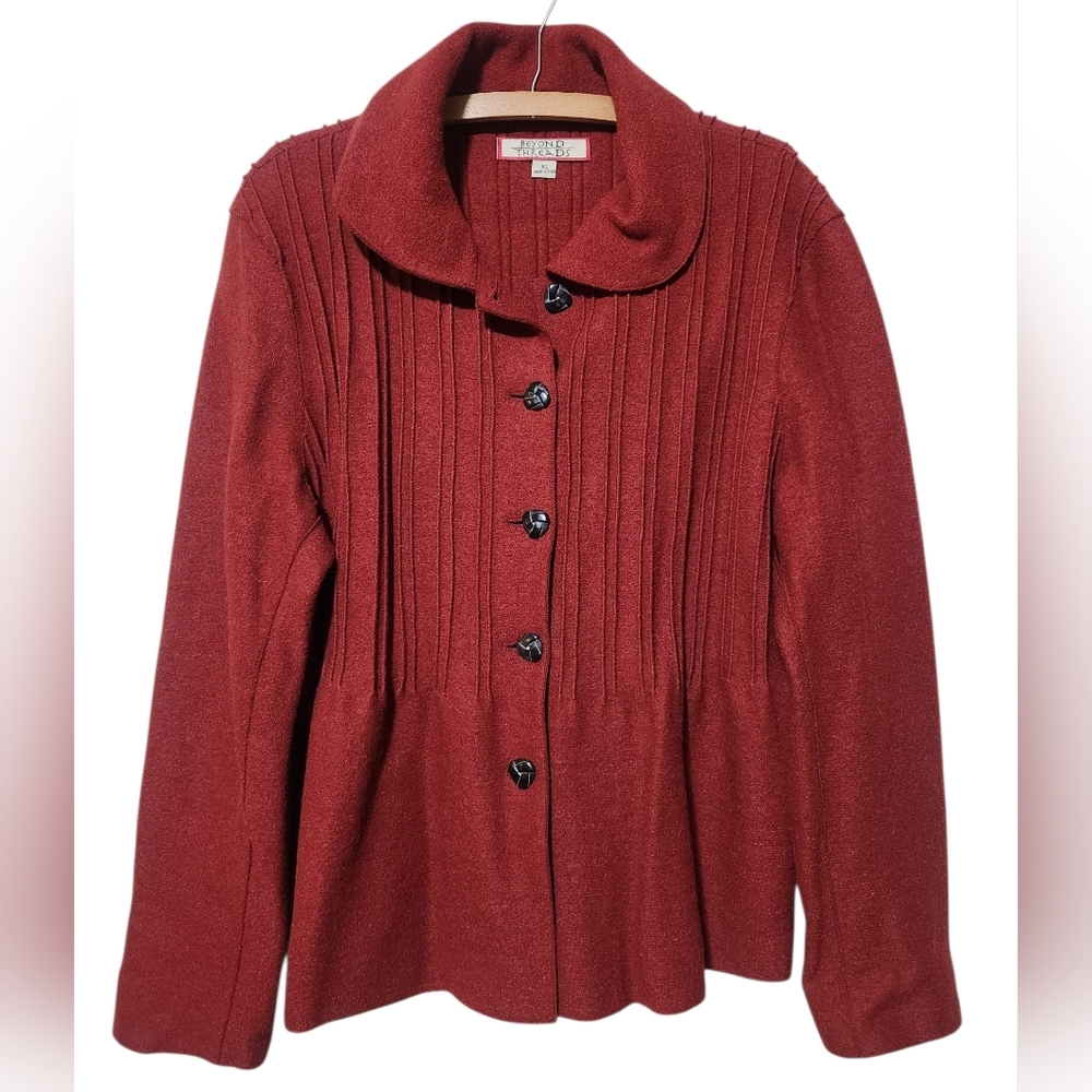 Beyond Threads Alpaca & Wool Sweater Jacket XL